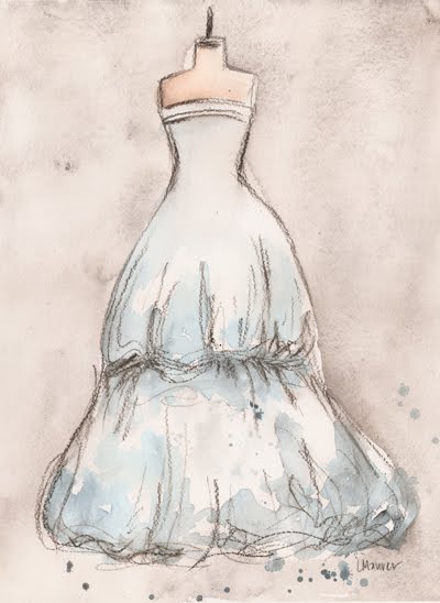Bridal Websites on Perfect For Brides    A Custom Painting Of Their Wedding Dress