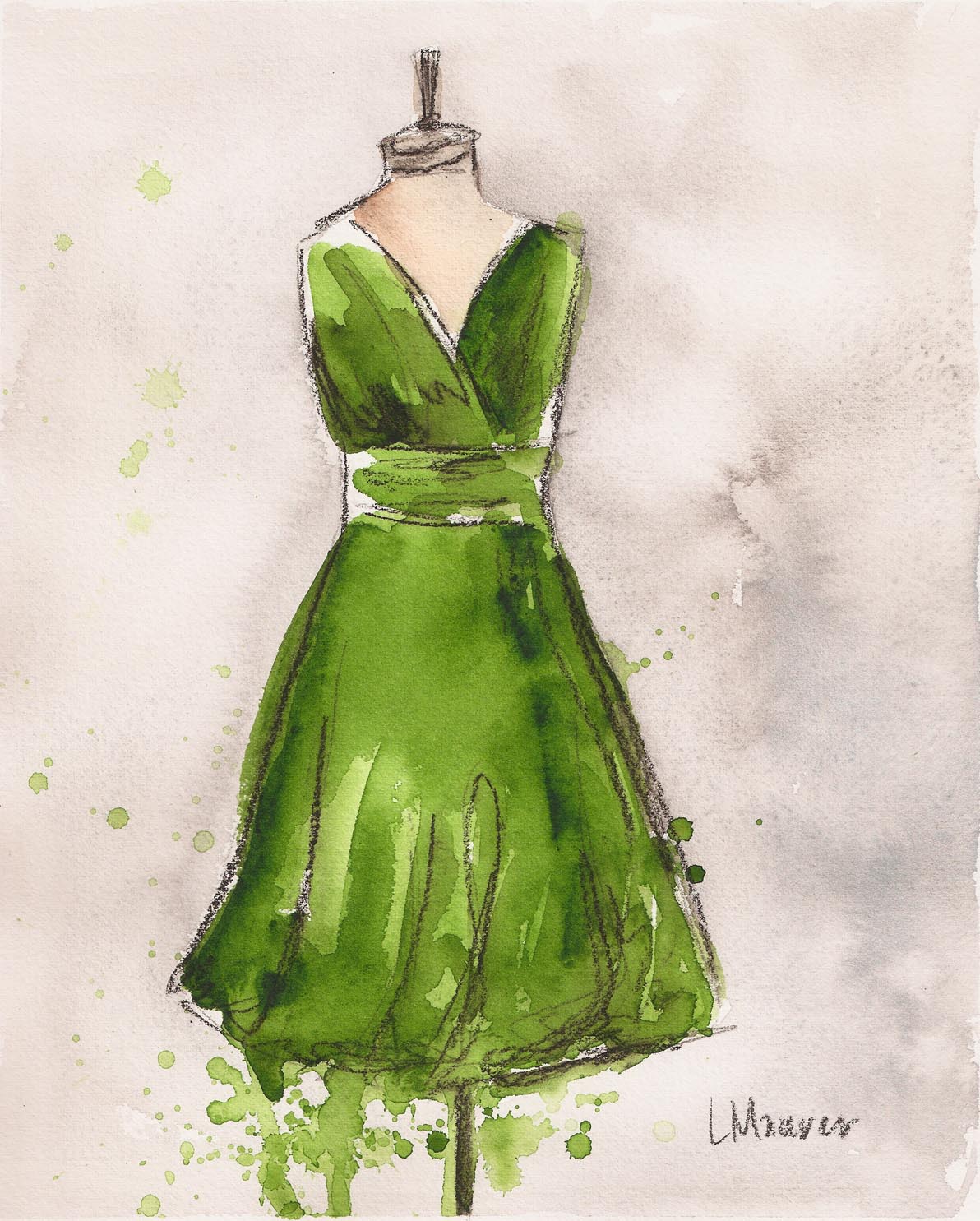 green dress clipart - photo #20